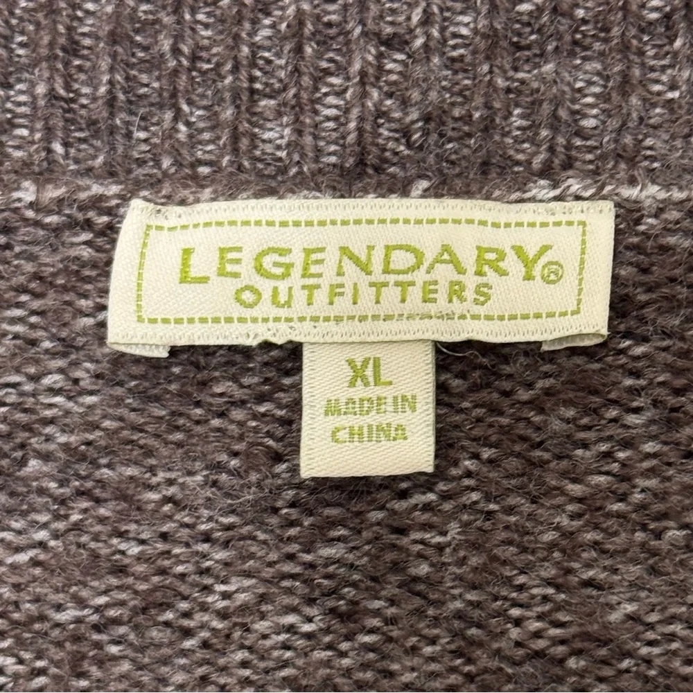 Legendary Outfitters Size XL Brown Acrylic/Polyester/Elastane Crew Neck Sweater
